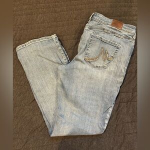 Maurices Denim Straight Leg Jeans with Embellished Pocket